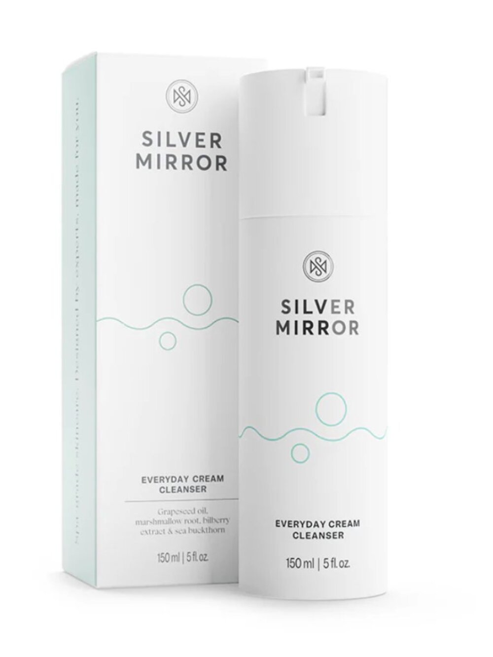 Silver Mirror Spa Grade Everyday Cream Cleanser for All Skin Types - 5oz NIB